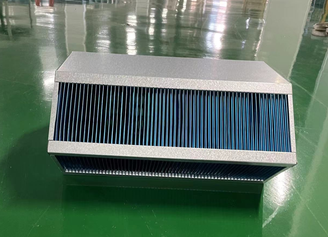 交叉逆流纸芯体废气换热装置