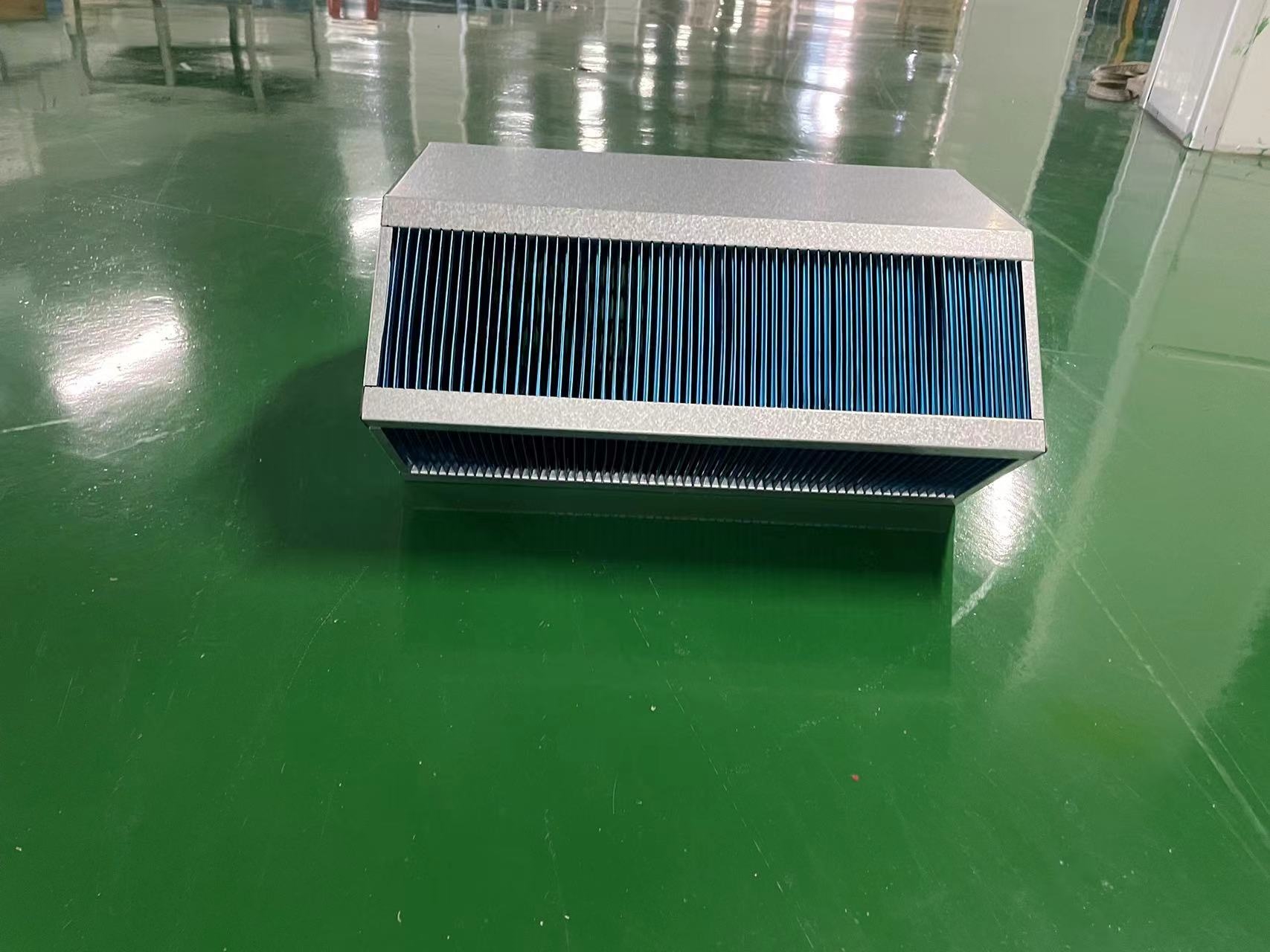 交叉逆流空空铝箔芯体六边形换热装置